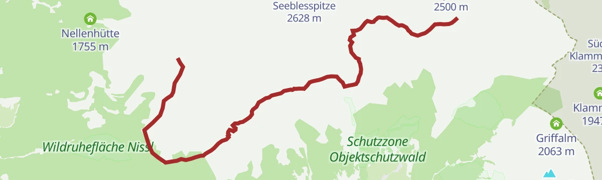 Route map: 522 Naviser Sunnseitn Trail